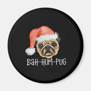 Funny Mops Weihnachts-Hund Mama Vater Pajamas Over Magnet