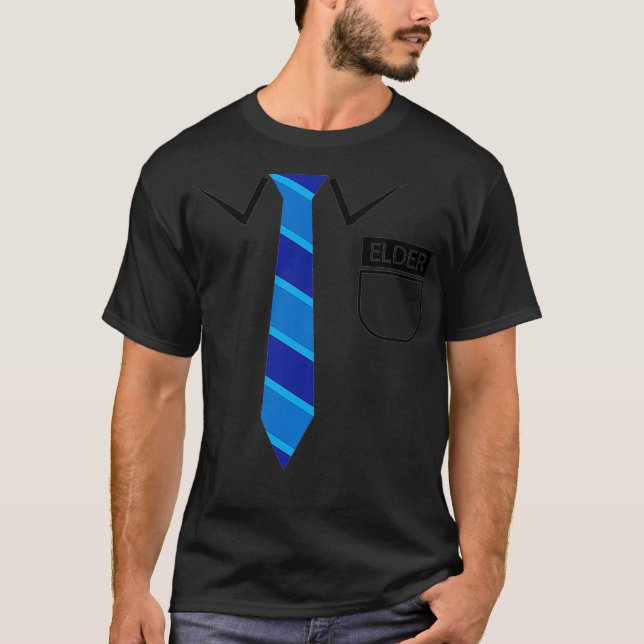 Funny Mormon LDS Missionskostüm T-Shirt (Vorderseite)