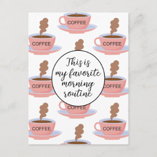 Funny Morning Coffee Postkarte