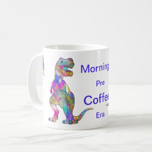 Funny Morning Coffee Psychedelic T Rex Dinosaur Kaffeetasse