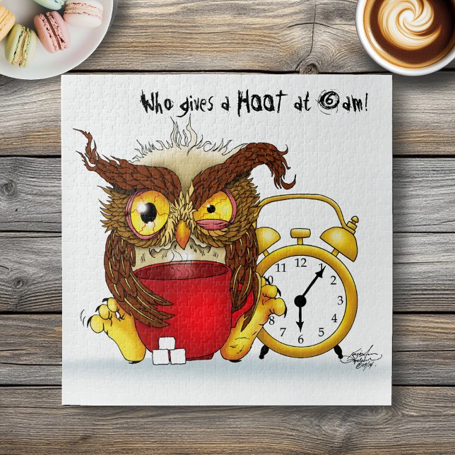 Funny Morning Cranking Owl Puzzle (Von Creator hochgeladen)