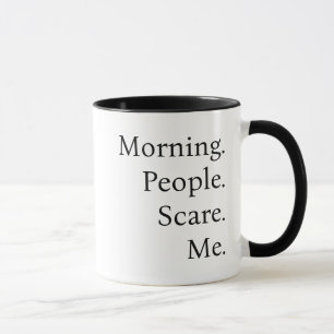 Funny Morning Menschen betrügen mich Kaffeepause T Tasse