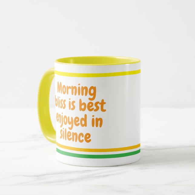 Funny Morning Zitat | Fun Spaß Coworker Gift Tasse (Vorderseite Links)