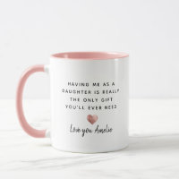 Funny Mother Daughter Niedliches Foto Rose Gold He
