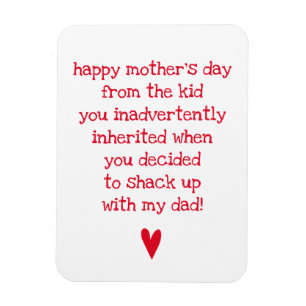 Funny Mother Day Quote für Bonus-Mama Magnet