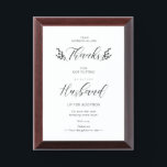 Funny Mother-in-law Quote Botanical Handwriting Awardplakette<br><div class="desc">Funny Mother-in-law Quote Botanical Handwriting. IMPORTANT NOTICE: This design is part of a collection and has other coordinated elements that you can find in my store. Sometimes it can be difficult to aesthetically align and put texts or initials on the designs, if so tell me and I'll do it for...</div>