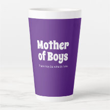 Funny Mother of Boys Bright Lila