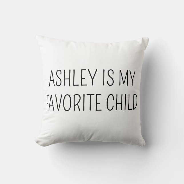 Funny Mother Pillow, Funny Father Gift, Favorite C Kissen (Vorderseite)