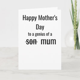 Funny Mother's Day | A Genius of a Mum Karte