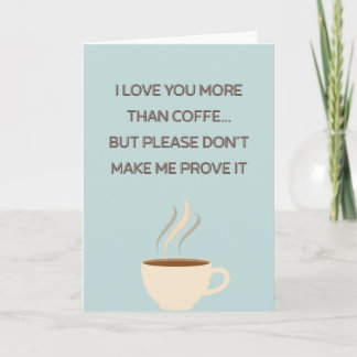 Funny Mother's Day Coffee Photo Card Karte