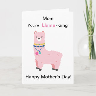 Funny Mother's Day Llama Karte