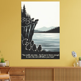 Funny motivational canvas print leinwanddruck