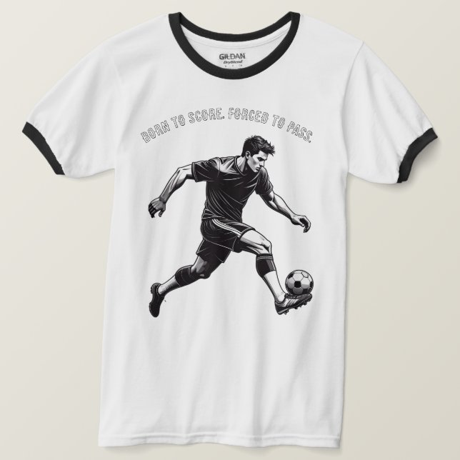 Funny & Motivational Soccer T-Shirt (Design vorne)