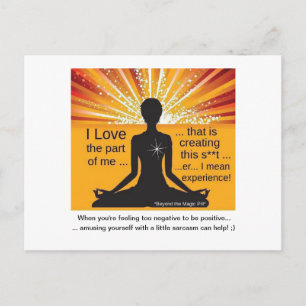 Funny Motivierend Postcard Postkarte