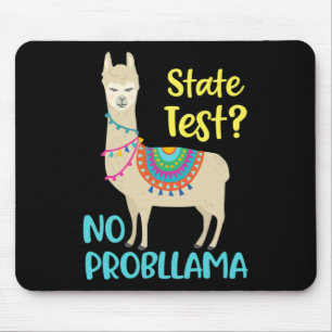 Funny Motivierend Staat Test Day Mousepad