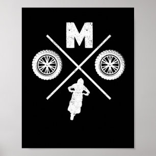 Funny Moto Cross Dirt Ristorante da Valentino Poster