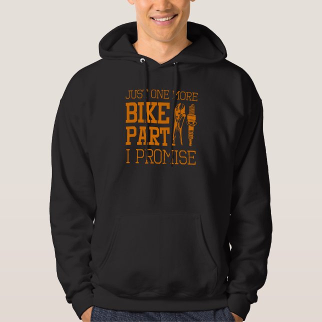 Funny Motorrad Mechanic Männer Cool noch ein Bike Hoodie (Vorderseite)