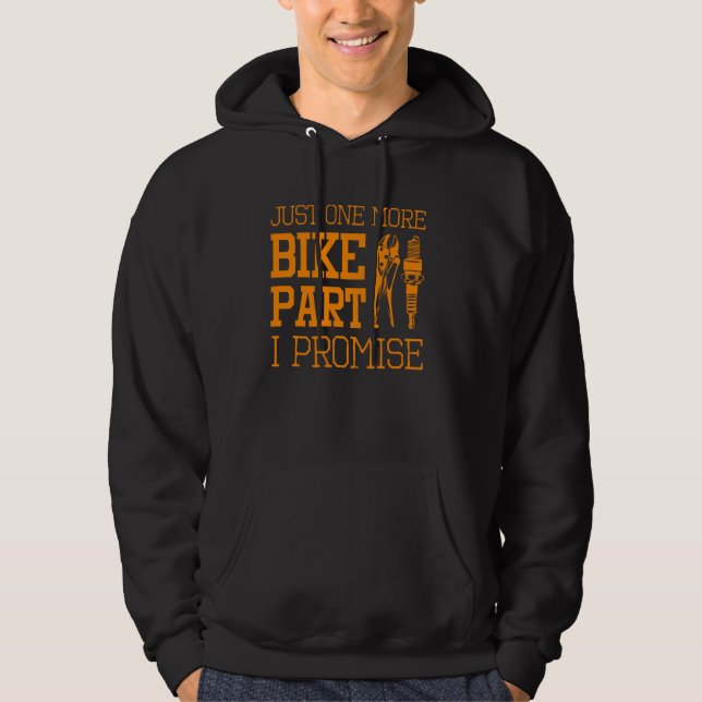 Funny Motorrad Mechanic Männer Cool noch ein Bike  Hoodie (Vorderseite)