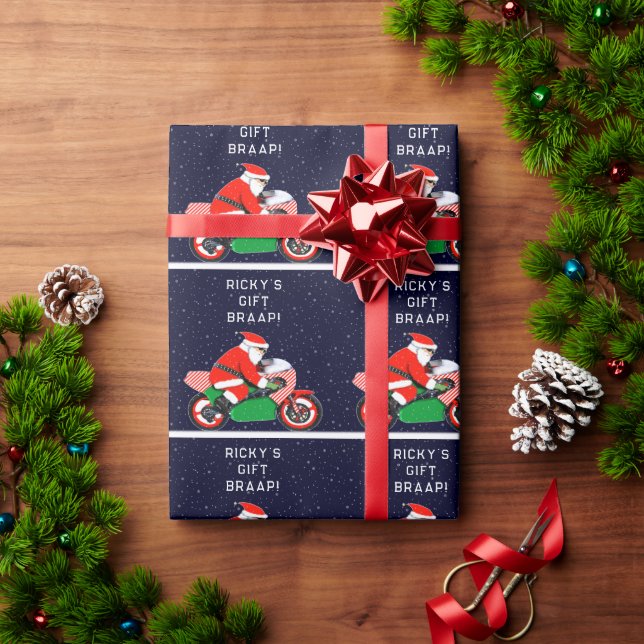 Funny Motorrad Motocross Urlaub Geschenk Geschenkpapier (Feiertagsgeschenk)