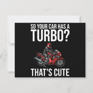 Funny Motorrad Sportbike Geschenk Männer Frauen Mo Dankeskarte