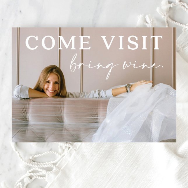 Funny Mouncement Ankündigung Postcard mit Foto Postkarte (Von Creator hochgeladen)