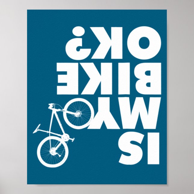 Funny Mountain Bike  Poster (Vorne)