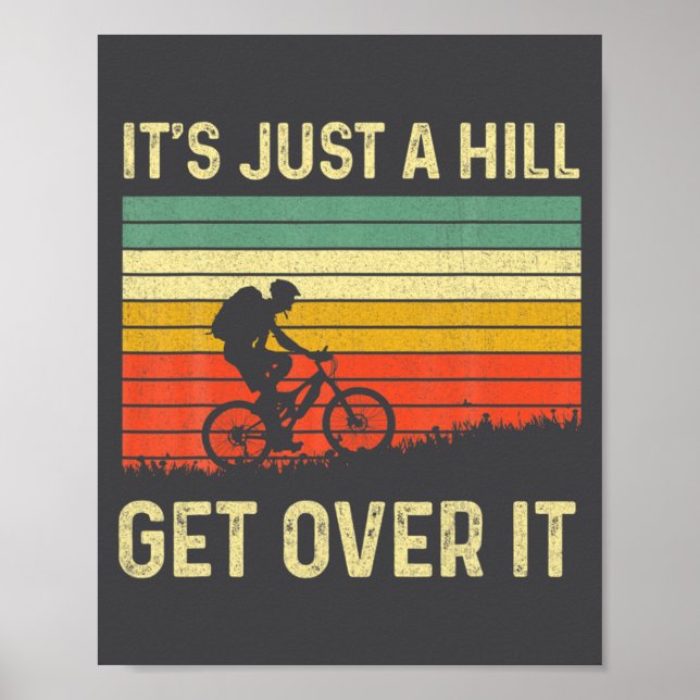 Funny Mountain Biking Design For Men Women Trail R Poster (Vorne)