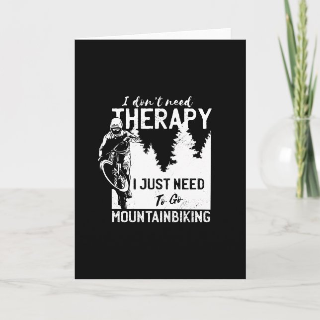 Funny Mountain Biking Geschenk für MTB Biker Karte (Vorderseite)