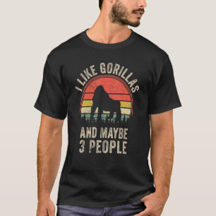 Funny Mountain Gorilla Art Collection T-Shirt