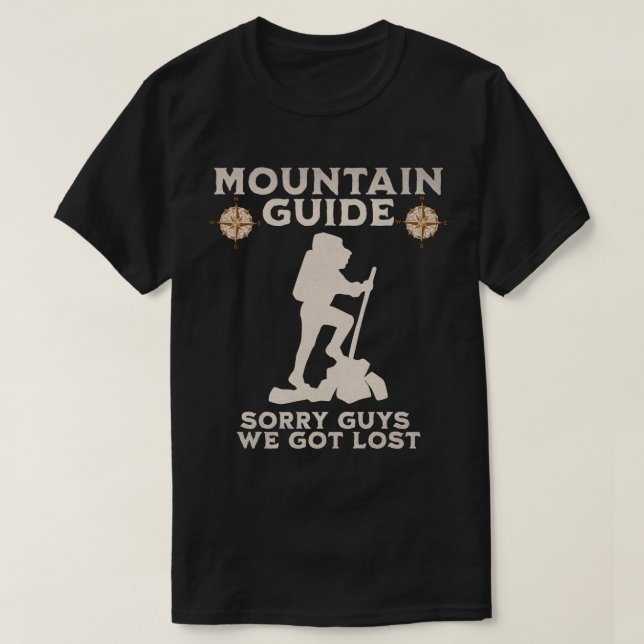 Funny Mountain Guide T-Shirt (Design vorne)