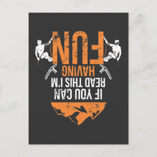 Funny Mountain Kletterhexen: Klettergarten Spaß Postkarte