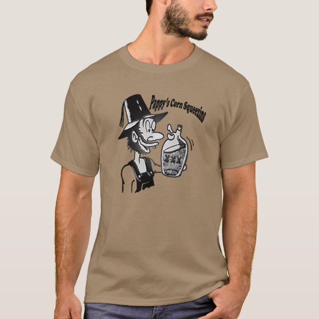 Funny Mountain Man 🏔️ Comical Hillbilly T-Shirt (Vorderseite)