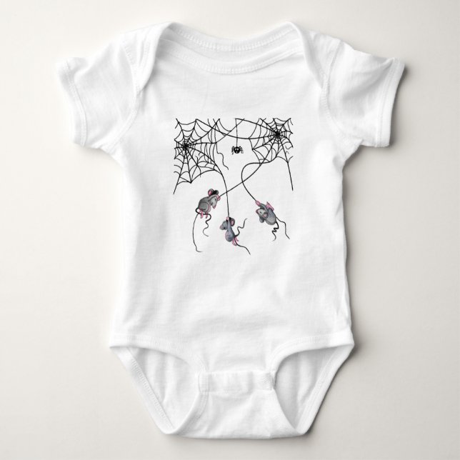 Funny Mouse Baby Bodysuit Strampler (Vorderseite)