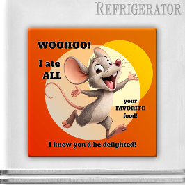 Funny Mouse Diet Magnet