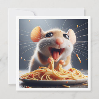 Funny Mouse Dinner Einladung, Maus Geburtstag Einladung