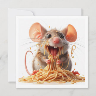 Funny Mouse Dinner Einladung, Maus Geburtstag Einladung