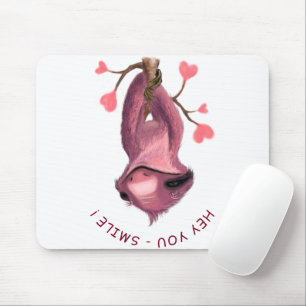 Funny Mouse Pad mit Playful Sloth - Lächeln Mousepad