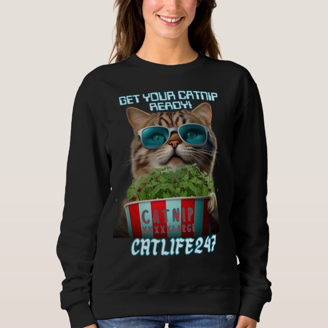 Funny Movie Cat Sweatshirt (Vorderseite)