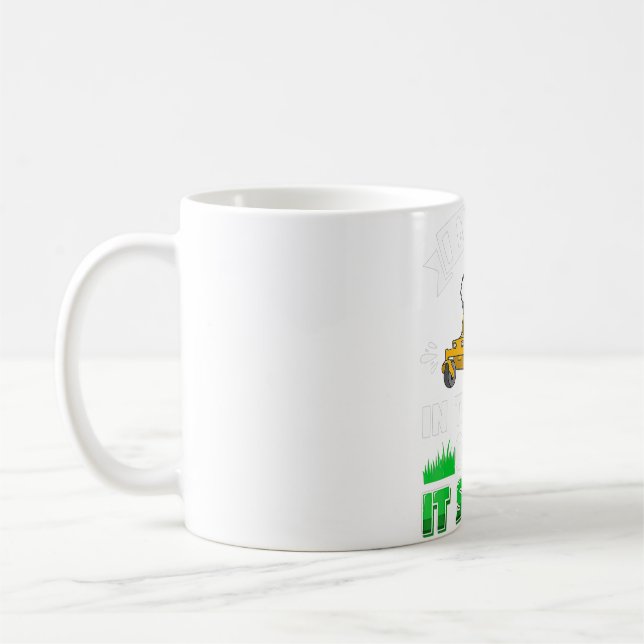 Funny Mowing Lawn Beer Vater Landscaping Mowed in Kaffeetasse (Links)