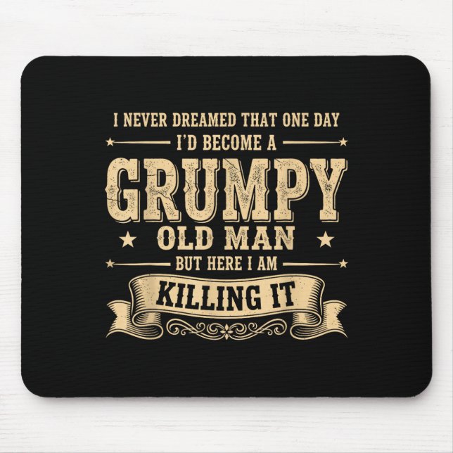 Funny Mpy Old Man  Mousepad (Vorne)