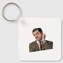 Funny Mr. Bean Confused Meme Keychain - Humorous G Schlüsselanhänger