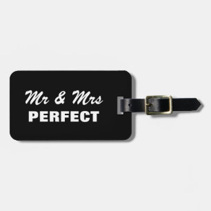 Funny Mr. und Mrs. Gepäckanhänger   Personalisiert