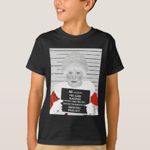 Funny Mrs. Claus Mugshot verhaftet T-Shirt