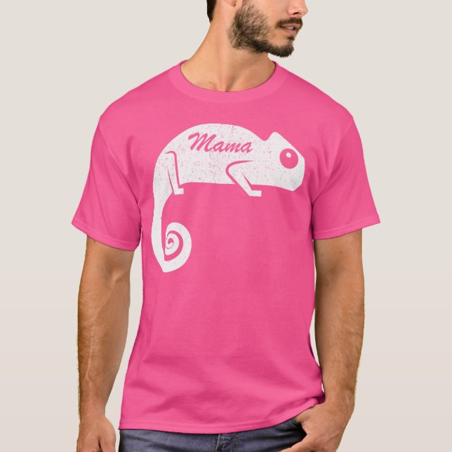 Funny Mthers Day Mama Chameleon s T-Shirt (Vorderseite)