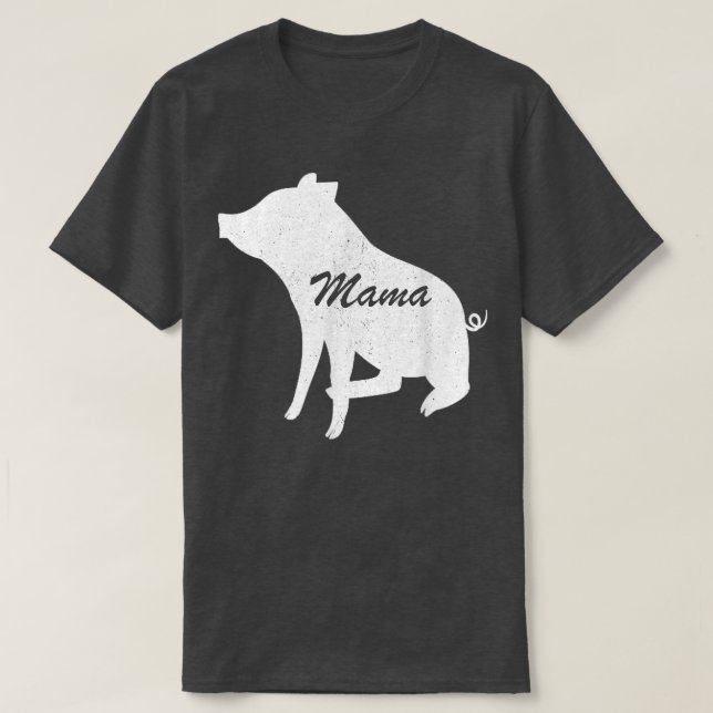 Funny Mthers Day Shirt, Mama-Schwein Shirts (Design vorne)
