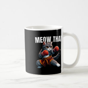 Funny Muay Thai Cat Meow Thai Boxing Martial Art K Kaffeetasse