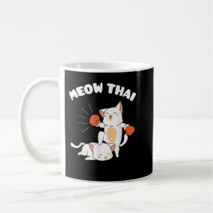 Funny Muay Thai Cats Thai Boxing Fighter Geschenk  Kaffeetasse