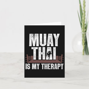 Funny Muay Thai Design für Männer Frauen Kinder Mu Karte