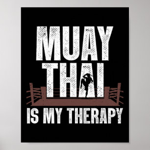 Funny Muay Thai Design für Männer Frauen Kinder Mu Poster