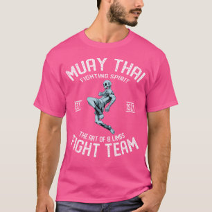 Funny Muay Thai Skeleton geschützt durch Muay Thai T-Shirt